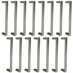 Kit 15 Puxadores Alça para Móveis 128mm Bronze Zamac Retas Oeiras Guarda-Roupas Gavetas Armários Torralba