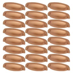 Kit 24 Puxadores Cobre 2773 Quebec Concha Torralba para Móveis Armários Gavetas