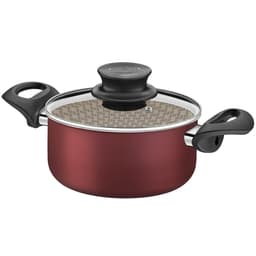 Caçarola Tramontina 24cm Panela Antiaderente Grande Avulsa Tampa De Vidro Paris