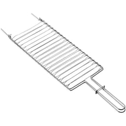 Grelha Dupla em Aço Inox Abre e Fecha para Churrasqueira Chu