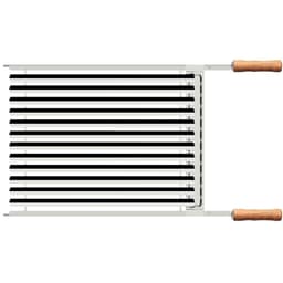 Grelha Tramontina Churrasco Grelhados Legumes 50x41cm Aço Inox Cabo de Madeira