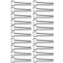 Kit 20 Pegadores Tramontina Churrasco Buffet Restaurante Pinça Aço Inox Utility