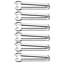 Kit 6 Pegadores para Carne Restaurante Buffet Inox Pinça Chu