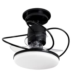 Ventilador de Teto Treviso Preto Elegance LED Control Remoto