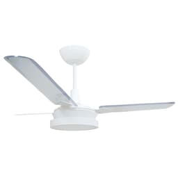Ventilador Luz Led Vinius Branco 110V 3 Pás Transparentes