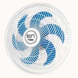 Ventilador Maggie Parede Branco Oscilante 220V Pás Azul