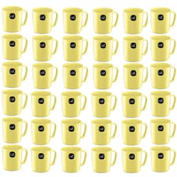 Conjunto 36 Canecas Plásticas Escolares com Alça Ergonômica