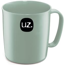 Conjunto de 24 Caneca Escolar Plástica Uz 400ml Verde Menta para Café Escola Infantil