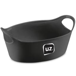 Kit 12 Cestos para Servir Porções Batata Frita Preto 21x9cm