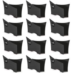 Kit 12 Suportes Porta Guardanapos De Papel Para Mesa Uz Preto