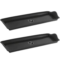 Kit 2 Bandejas Travessa Retangular 38x16cm Servir Plástico P