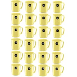 Kit 24 Canecas de Plástico Escolares Refeitórios Lancheria 4