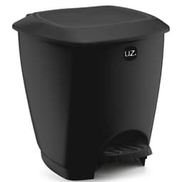 Lixeira com Pedal Gold Plástica 12 Litros Versátil Uz Preta