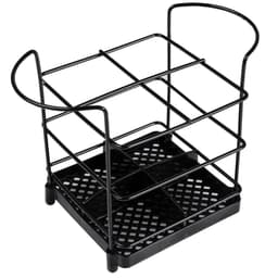 Organizador de Talheres Utimil Porta Garfo e Faca Preto para Mesa Bancada Armário