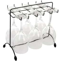 Porta Taças de Vinho Utimil Preto Suporte Aramado de Mesa Bancada para Pendurar Taças Casa Decoração