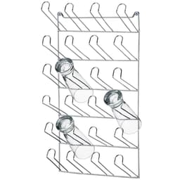 Suporte Escorredor Porta 24 Copos De Parede Cromado Aramado