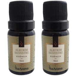 Kit 2 Essências Aromatizantes pra Aromatizador Elétrico Via Aroma 10ml Alecrim Silvestre