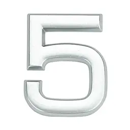 Número 5 39mm Cromado Viva Bricolage
