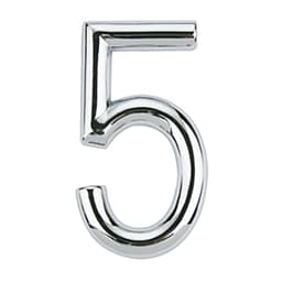Número 5 75mm Cromado Viva Bricolage
