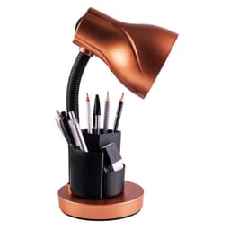 Luminária de Mesa Spiralle Cobre Porta Lápis E27 Bivolt