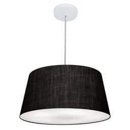 Pendente Cone Md-4050 Cúpula em Tecido 21-50x40cm Preto - Bivolt