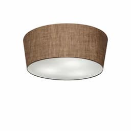 Plafon Cone Md-3003 Cúpula em Tecido 12/40x35cm Café - Bivolt