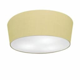 Plafon Cone Md-3004 Cúpula em Tecido 15/50x40cm Algodão Crú - Bivolt