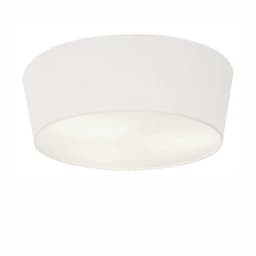 Plafon Cone Md-3004 Cúpula em Tecido 15/50x40cm Branco - Bivolt
