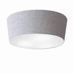 Plafon Cone Md-3004 Cúpula em Tecido 15/50x40cm Rústico Cinza - Bivolt