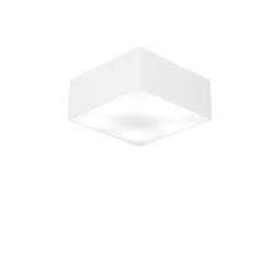 Plafon Quadrado Md-3000 Cúpula em Tecido 12/25x25cm Branco - Bivolt