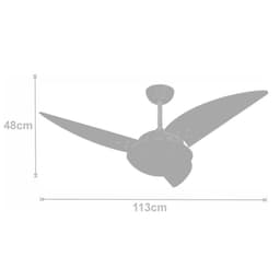 Ventilador Volare Class Tabaco 127V e Controle Remoto