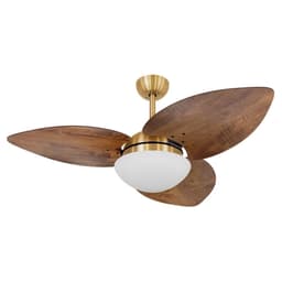 Ventilador Volare Dourado Imbuia Bz Vd42 Tami S3