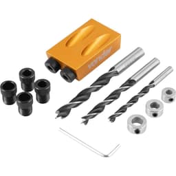 Jogo de gabarito de furação em ângulo para marceneiro com 14 peças VONDER