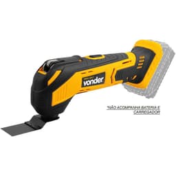 Lixadeira multifunção bateria intercambiável de 18 V sem bateria e sem carregador IMFV 1817 VONDER