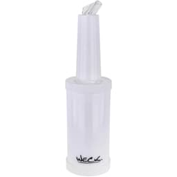 6 Garrafas Store'n Pour 1L Brancas Mixologista Armazenar e Servir Caldas Drinks