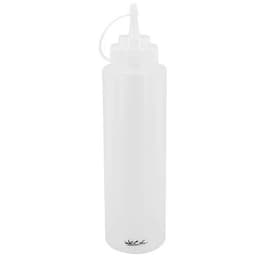 Kit 12 Bisnagas Graduadas Flexíveis 800ml Mixologista Caldas Drinks Transparente