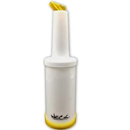 Kit 4 Garrafa Store'n Pour 1l Amarela Weck para Licores Caldas Sucos Bartender