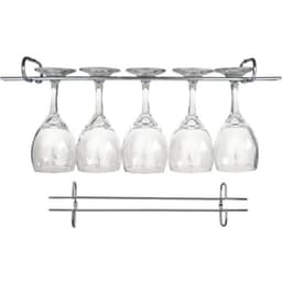 12 Suportes Organizador De Armário Porta Taças Cromado 42cm