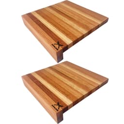 2 Tábuas de Corte com Encaixe L 40x40cm Bancadas Mesas Prancha de Carne Zanline