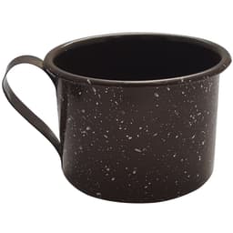 Caneca Agata Aço Esmaltado Leiteira Rustica 1 Litro Marrom