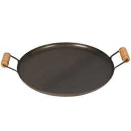 Disco Chapa Bifeira De Aço Com Cabo Madeira Campeira Picanha