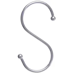 Gancho Multiuso Para Barra Cabide Suporte Gancho Aço Cromado