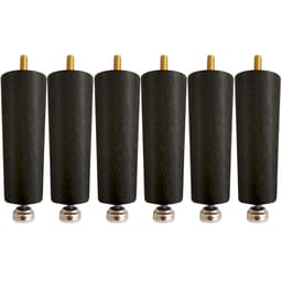 Kit 6 Pés Nivelador Para Cama Box Solteiro ou Casal Extensíveis Preto