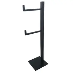 Papeleira de Chão Dupla Quadrada Suporte Porta Papel Higiêni