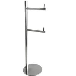 Papeleira em Aço Inox Suporte Porta 2 Rolos Papel Higiênico