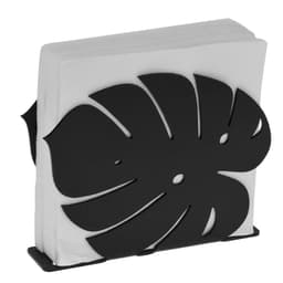 Ki 12 Porta Guardanapos Decorativos Preto Acrílico Costela d