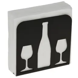 Kit 12 Porta Guardanapo Decorativo Taça e Garrafa de Vinho P