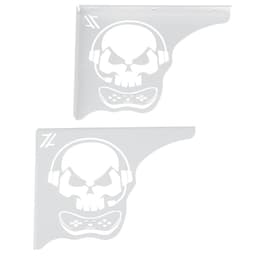 Mão Francesa Aço Branco 20cm Caveira Gamer Decorativa para P