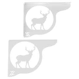 Mão Francesa Ornamentada 20cm Cervo Veado Branco em Aço para