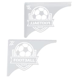 Mão Francesa Ornamentada 20cm Escudo Futebol Aço Branco para